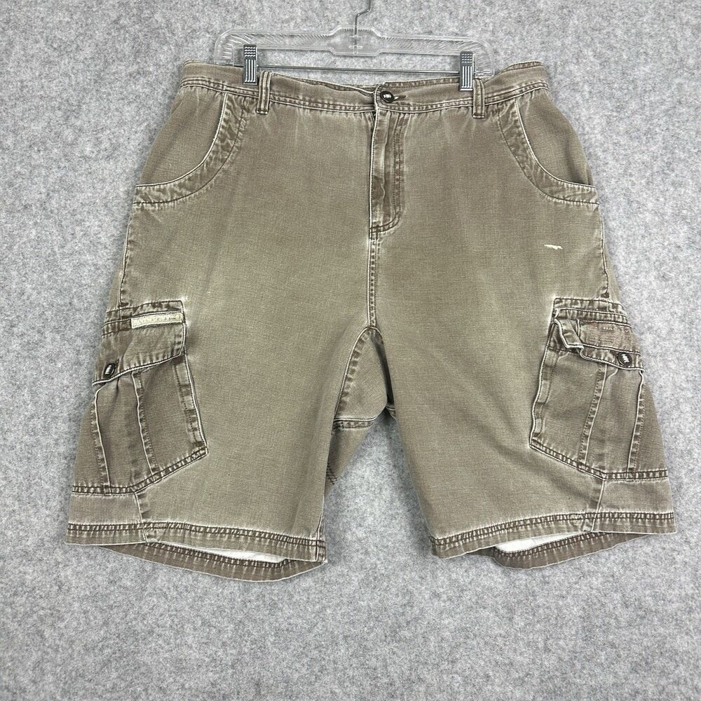 Oakley Tactical Field Gear Cargo Shorts Mens 36 Brown Hiking Camping Grunge*